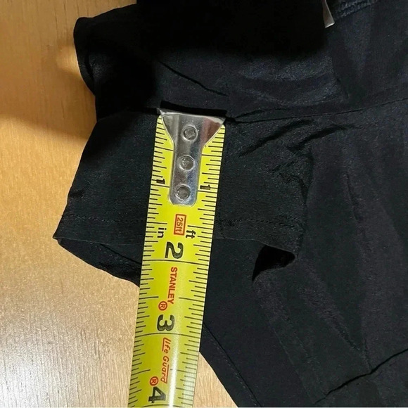 David Lerner Womens 100% Silk Drawstring Black Short Shorts Black Size Small - Picture 8 of 8